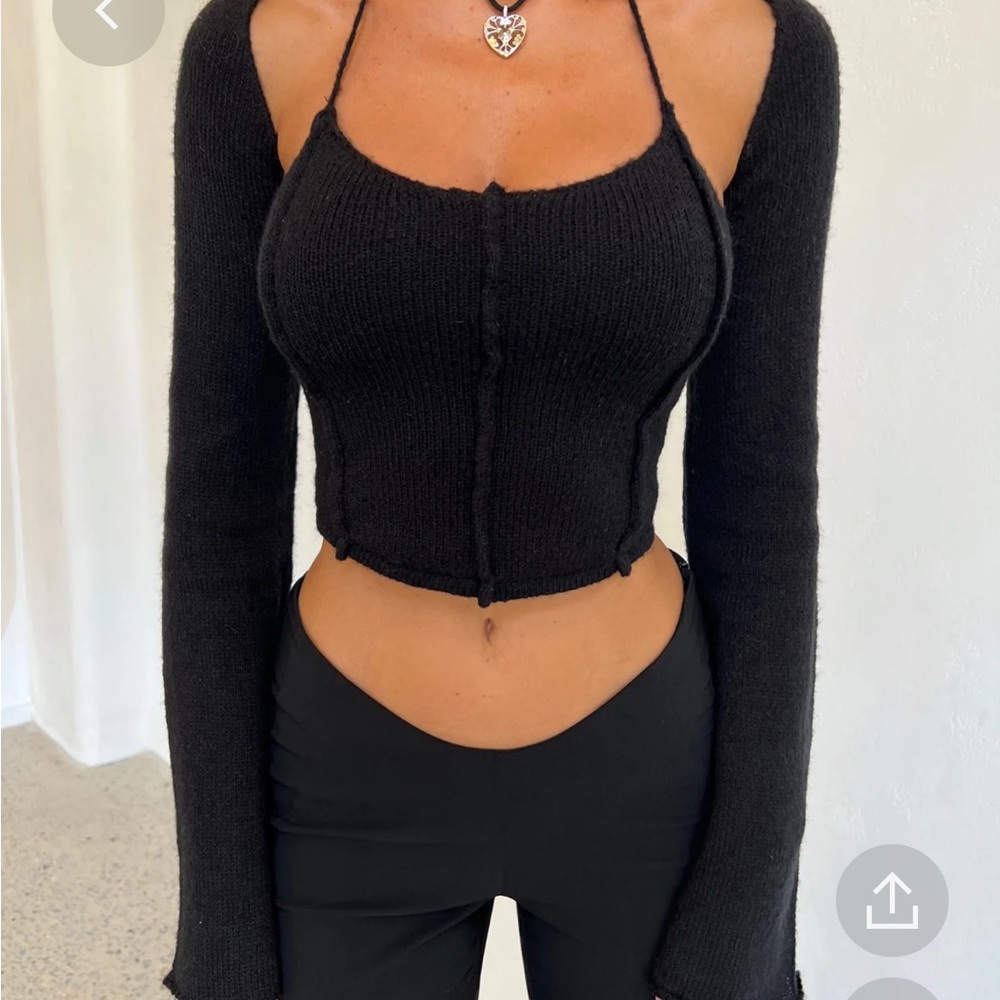 TIGERMIST LAUREN TOP BLACK XXS